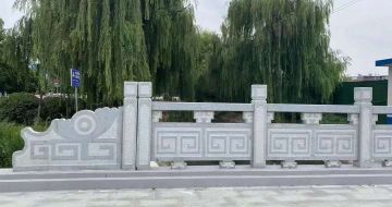 武威 芝麻灰桥栏杆、河道栏杆安装效果