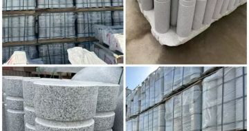 武威 芝麻白花岗岩挡车柱、隔离柱多少钱