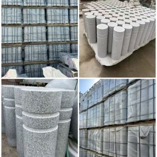 武威 芝麻白花岗岩挡车柱、隔离柱多少钱