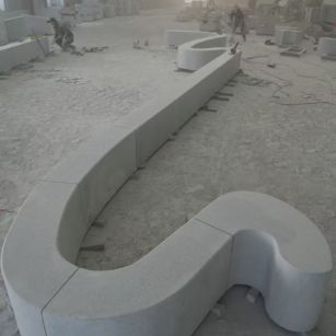 武威 花岗岩整石坐凳拼装