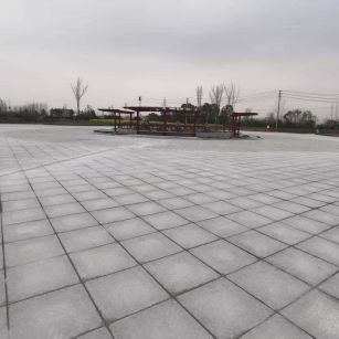 武威 芝麻白火烧面-公园广场地铺效果