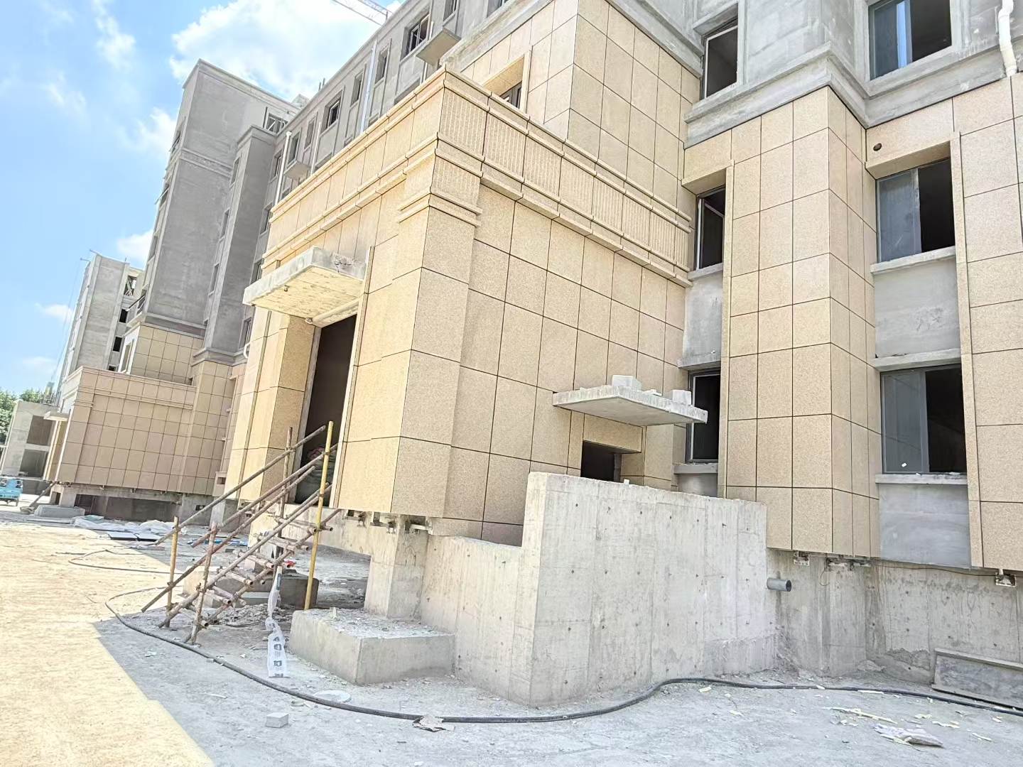 武威 黄金麻干挂，工地实拍