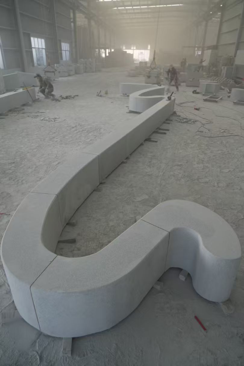 武威 花岗岩整石坐凳拼装