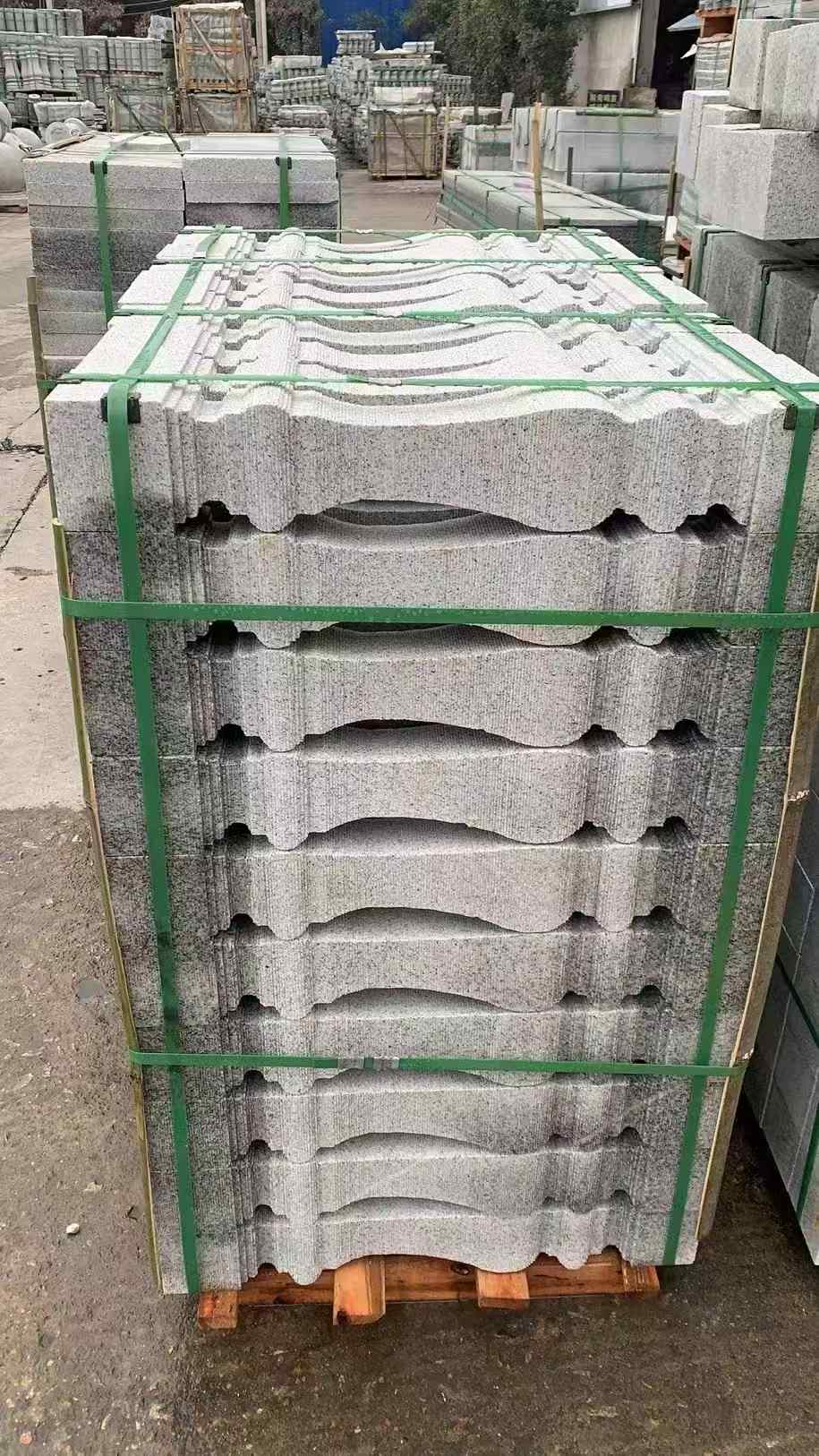 武威 芝麻白方形拉丝面，栏杆花瓶柱